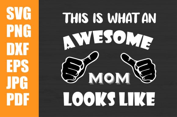 Awesome Mom Svg, Dad Svg, Cut File Review for Real Embroidery Use